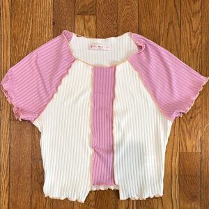 Colorblock Crop Top